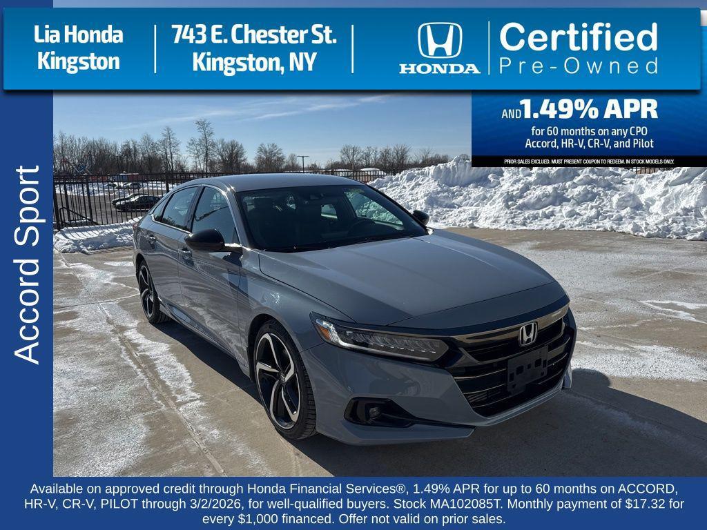 used 2021 Honda Accord car, priced at $23,845
