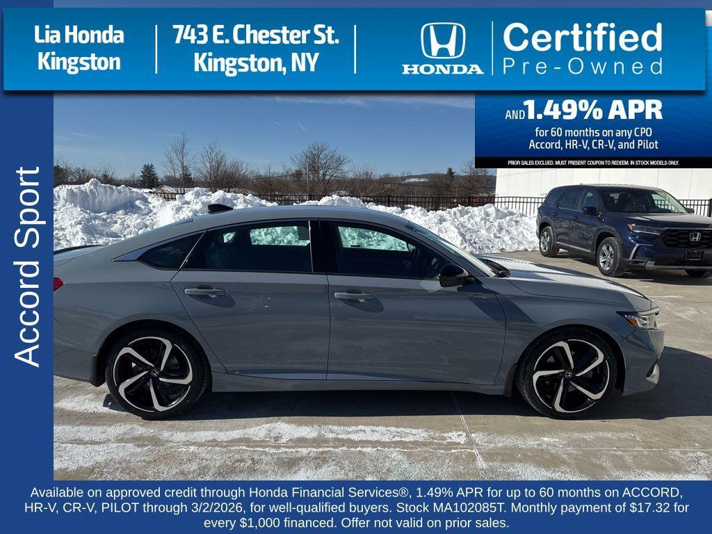 used 2021 Honda Accord car, priced at $23,845