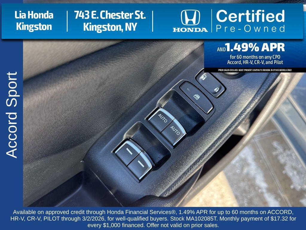 used 2021 Honda Accord car, priced at $23,845