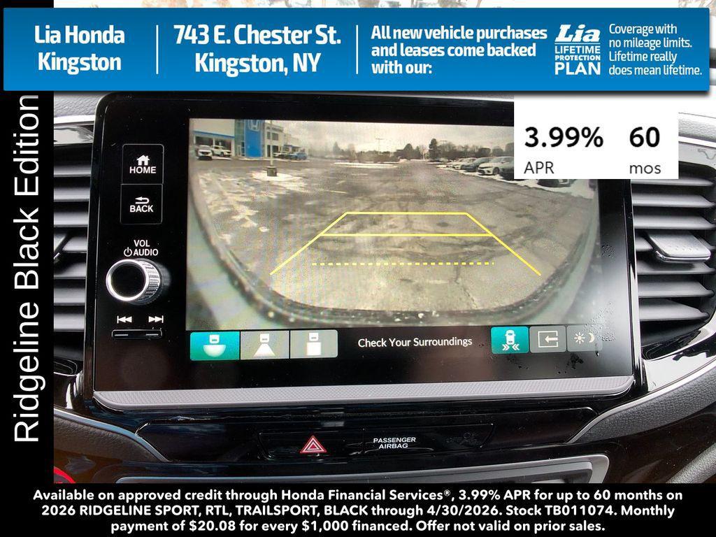 new 2026 Honda Ridgeline car, priced at $49,145