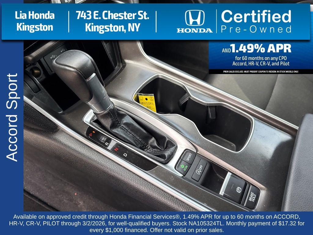 used 2022 Honda Accord car, priced at $26,500