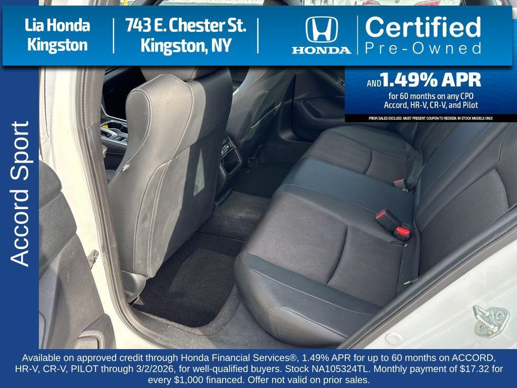used 2022 Honda Accord car, priced at $26,500