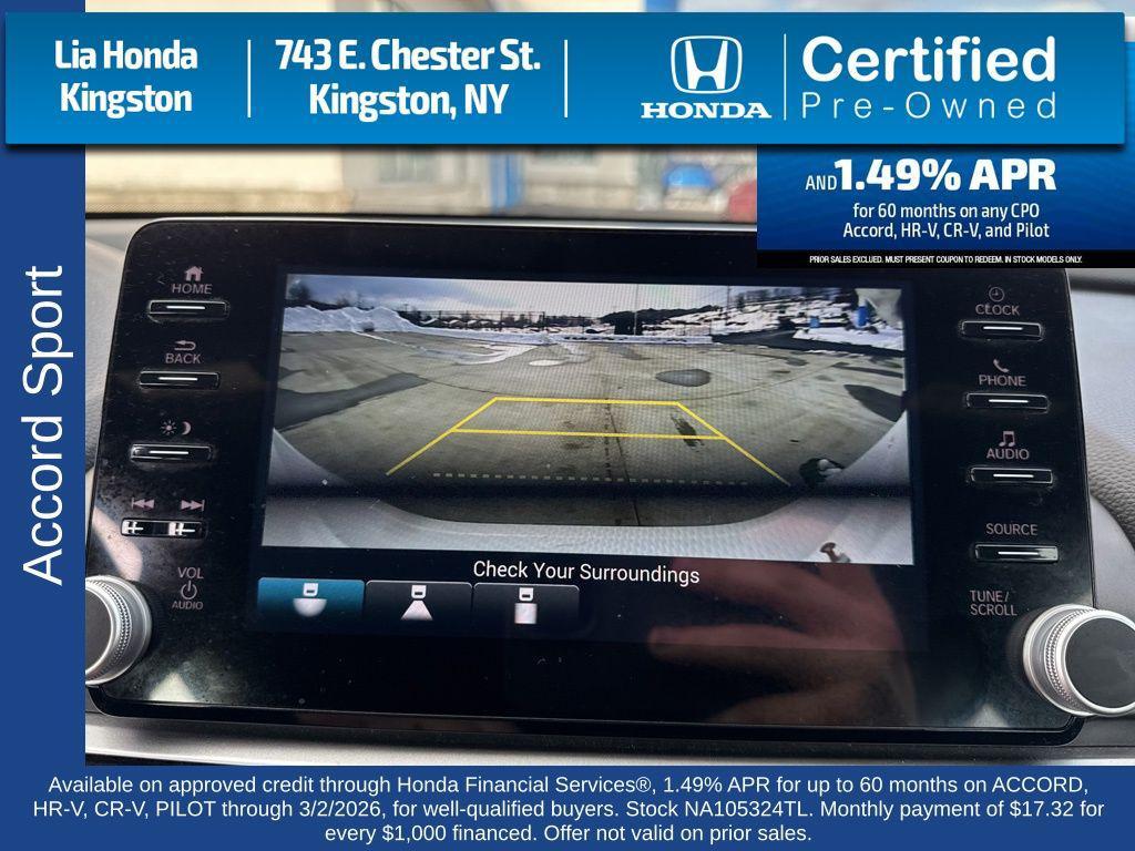 used 2022 Honda Accord car, priced at $26,500