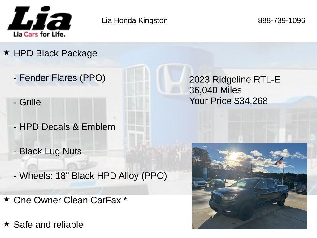 used 2023 Honda Ridgeline car, priced at $34,268