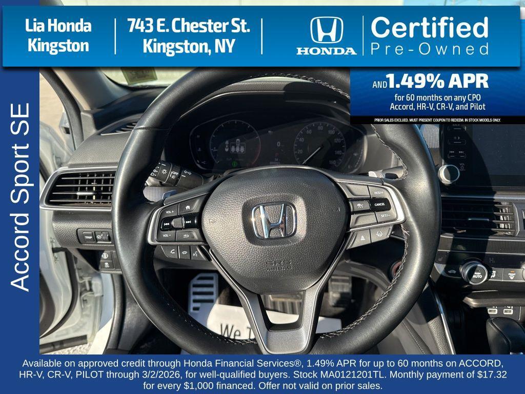 used 2021 Honda Accord car, priced at $24,364
