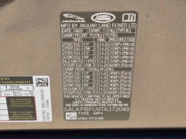 new 2026 Land Rover Range Rover car, priced at $136,949