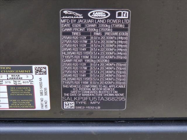 new 2026 Land Rover Range Rover car, priced at $126,709