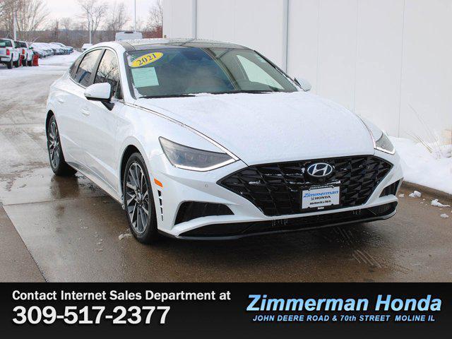 used 2021 Hyundai Sonata car, priced at $20,995