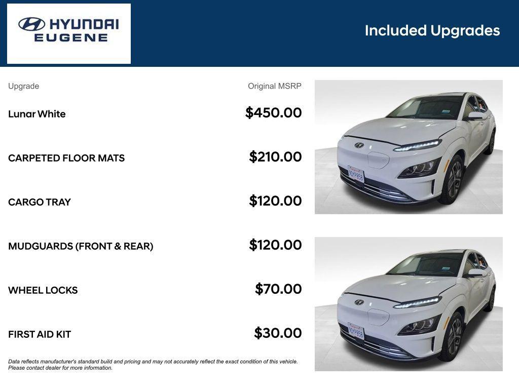 used 2023 Hyundai Kona EV car, priced at $22,995