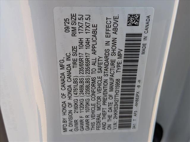 new 2026 Honda CR-V car, priced at $31,825