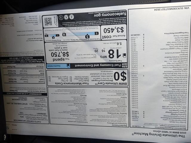 new 2026 BMW X7 car, priced at $126,800