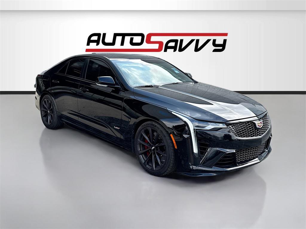 used 2022 Cadillac CT4-V car, priced at $48,600