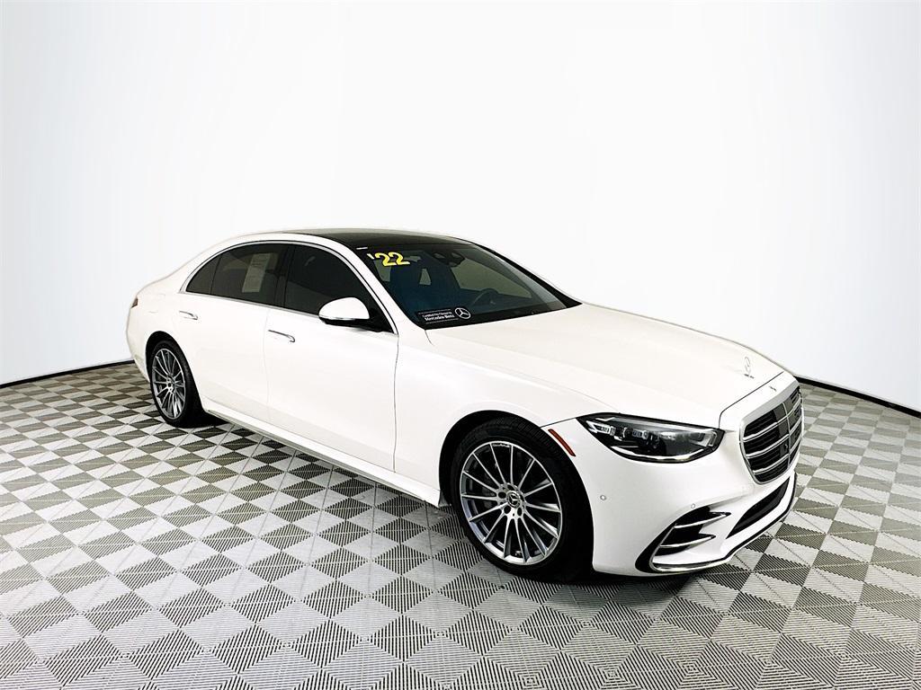 used 2022 Mercedes-Benz S-Class car, priced at $59,999