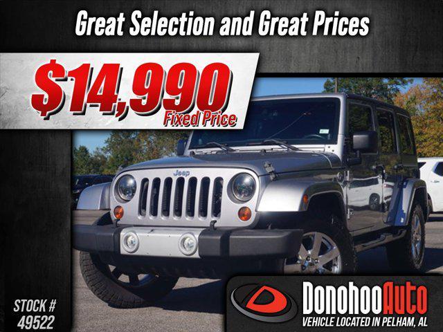 used 2013 Jeep Wrangler Unlimited car, priced at $14,990