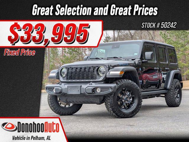 used 2025 Jeep Wrangler 4xe car, priced at $33,995