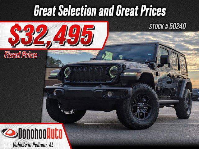 used 2025 Jeep Wrangler 4xe car, priced at $32,495