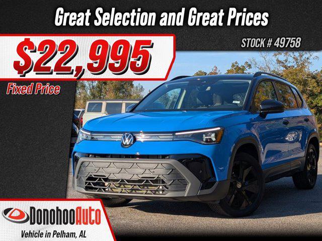 used 2025 Volkswagen Taos car, priced at $22,995