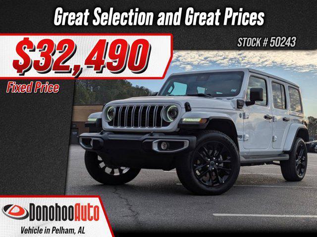 used 2025 Jeep Wrangler 4xe car, priced at $32,490