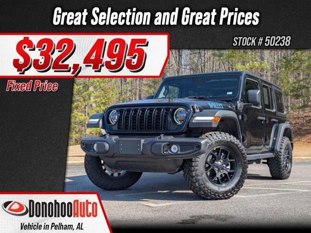 used 2025 Jeep Wrangler 4xe car, priced at $32,495