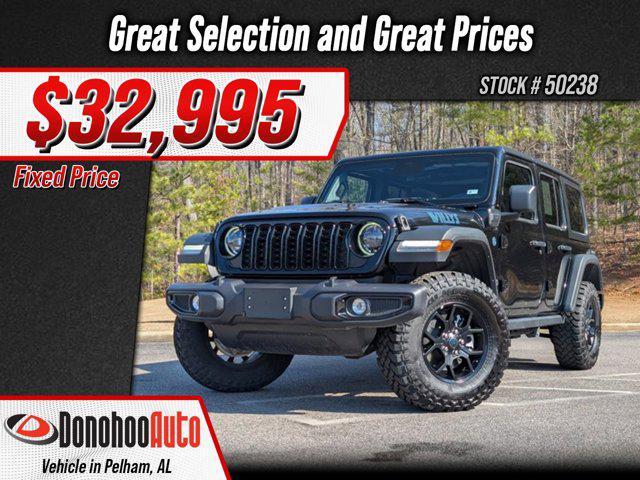 used 2025 Jeep Wrangler 4xe car, priced at $32,995