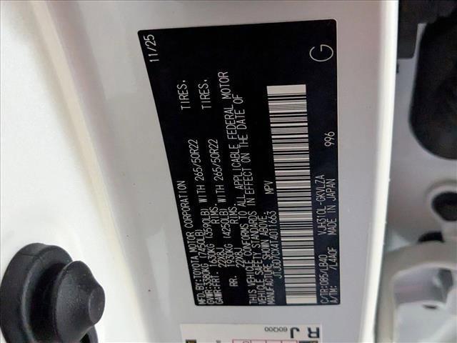 new 2026 Lexus LX 700h car, priced at $121,804