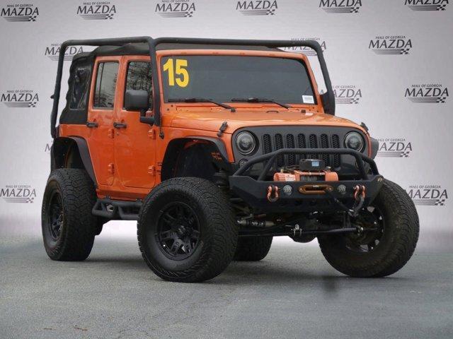 used 2015 Jeep Wrangler Unlimited car, priced at $19,988