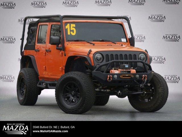 used 2015 Jeep Wrangler Unlimited car, priced at $19,988
