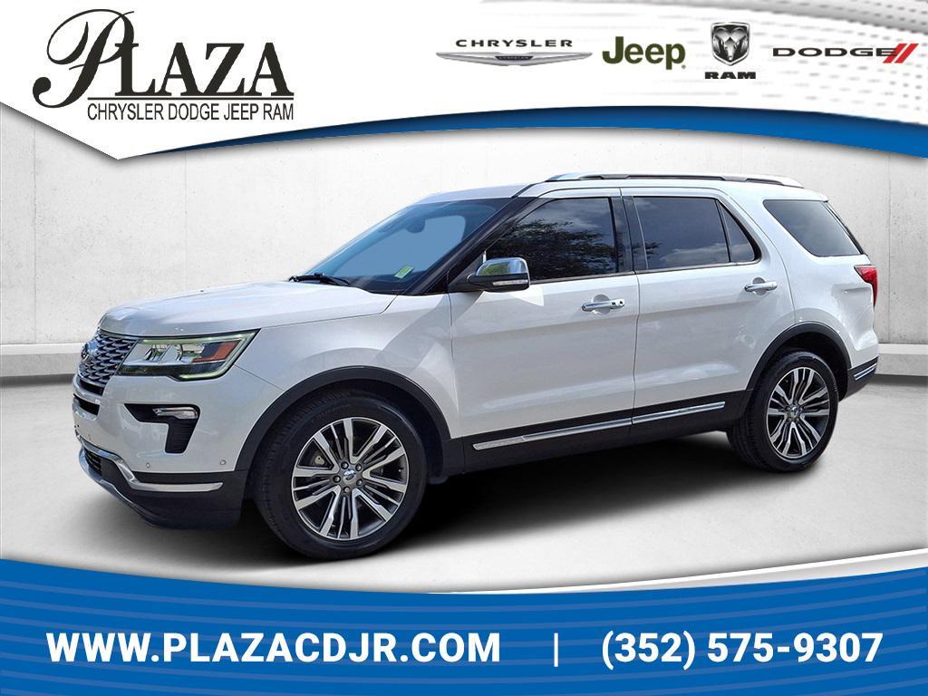 2018 White Platinum Ford Explorer