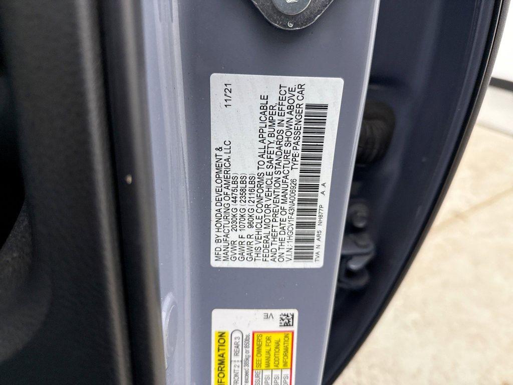 used 2022 Honda Accord car, priced at $24,450