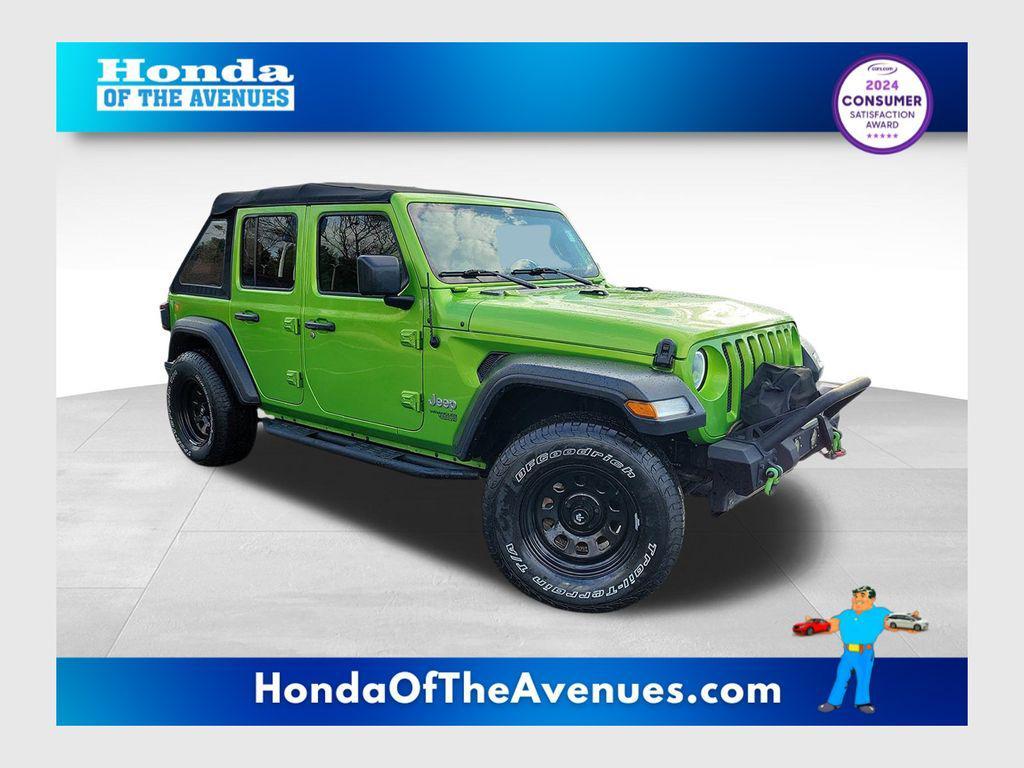used 2019 Jeep Wrangler Unlimited car, priced at $21,538