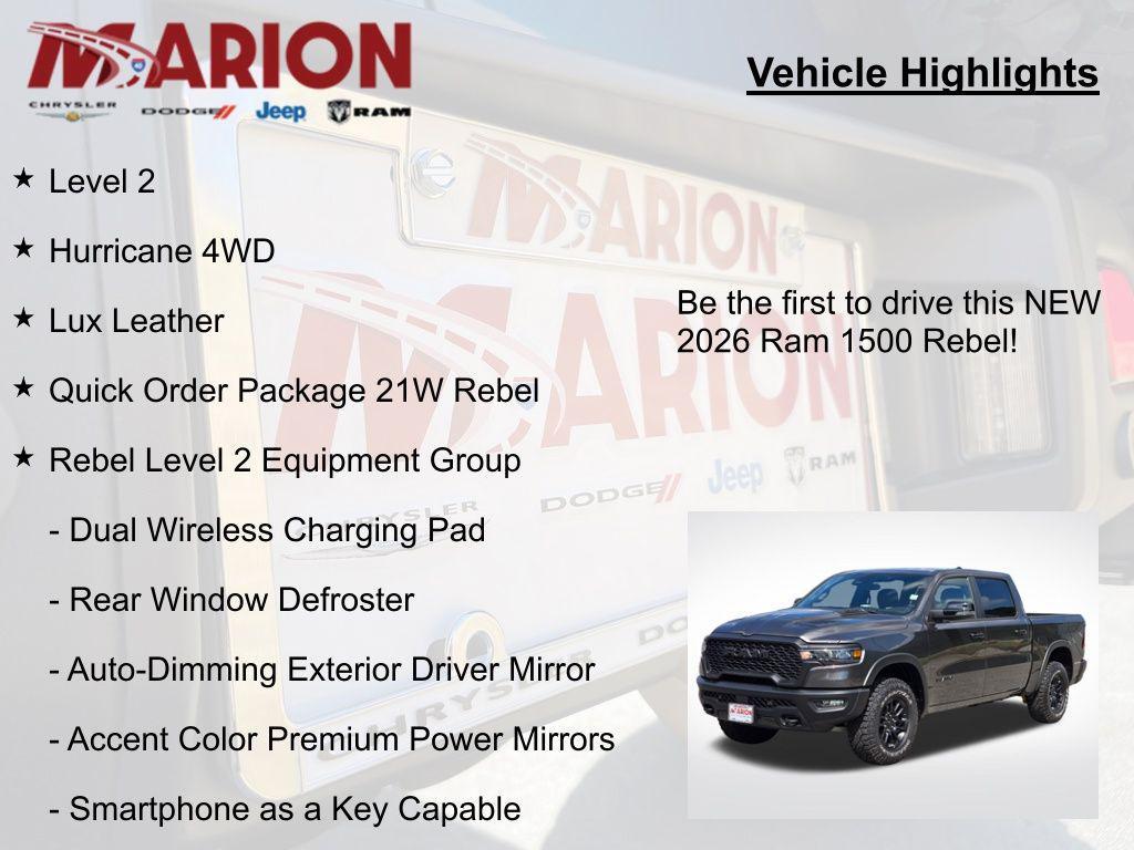 new 2026 Ram 1500 car, priced at $59,325