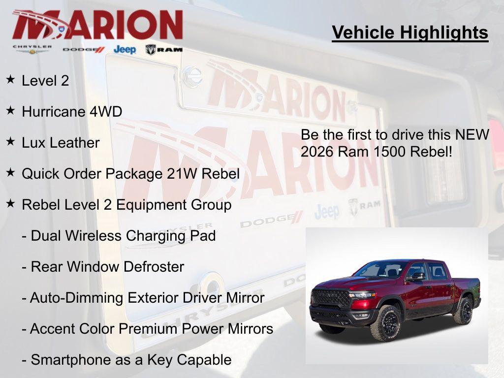 new 2026 Ram 1500 car, priced at $61,000