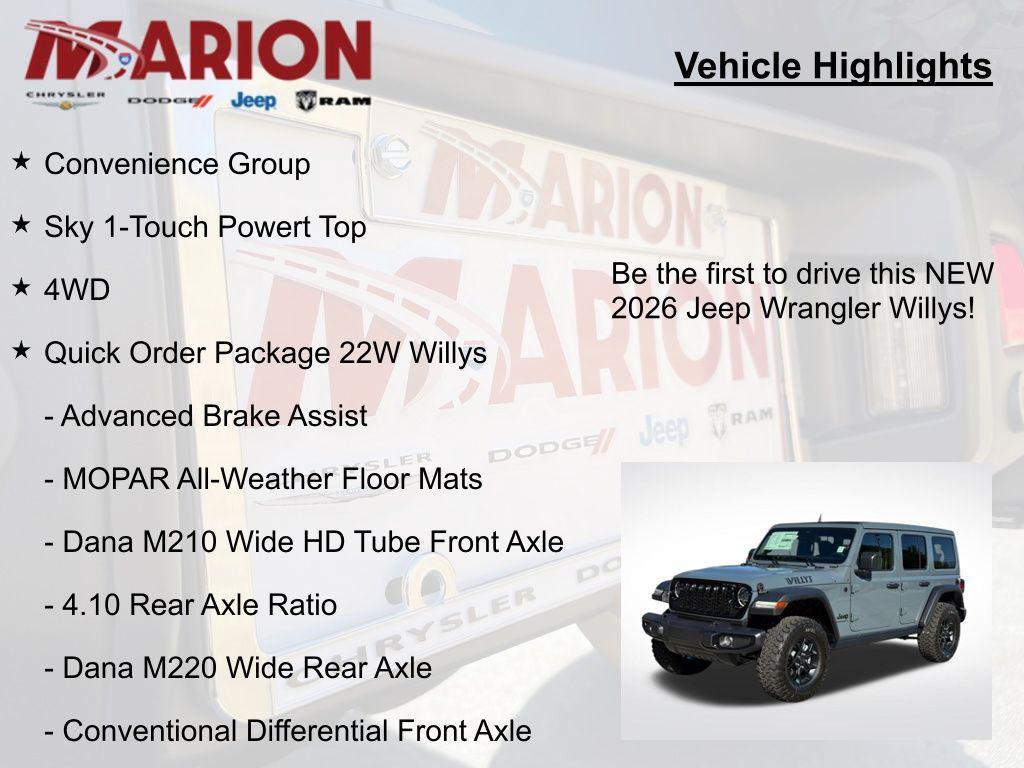 new 2026 Jeep Wrangler car, priced at $47,828