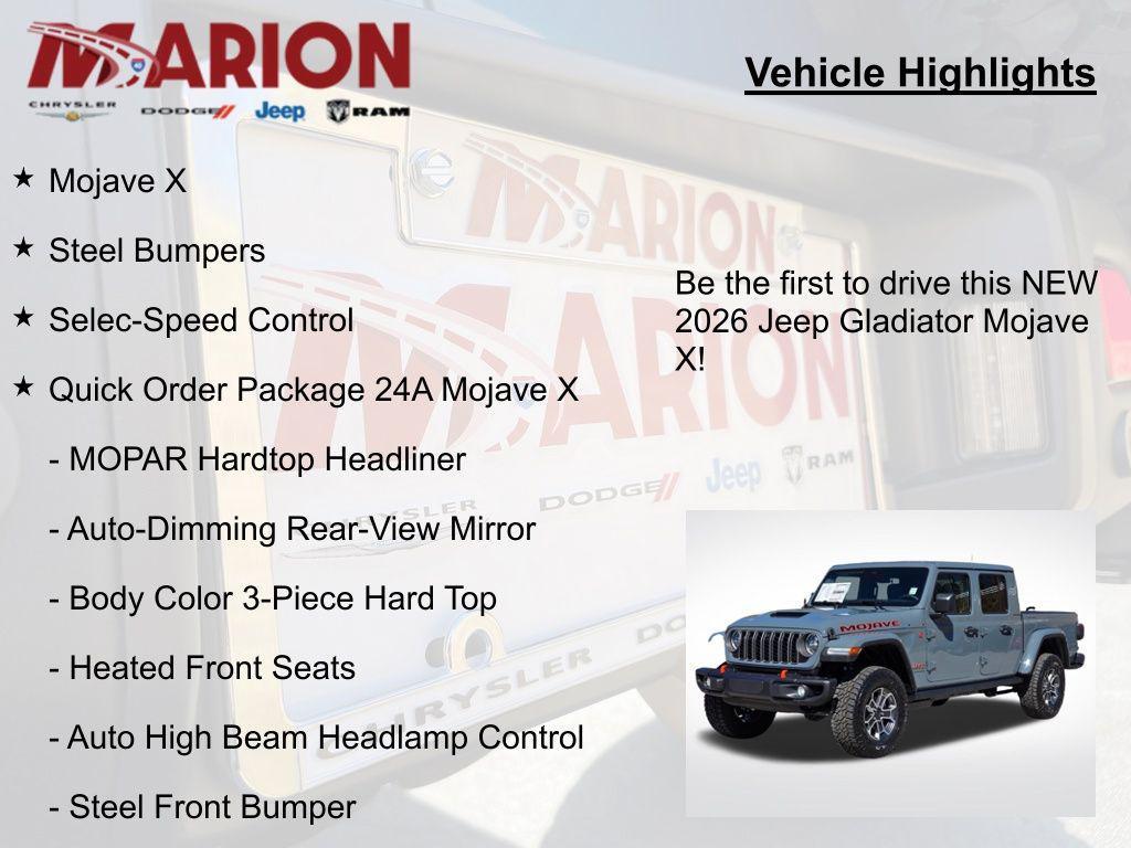 new 2026 Jeep Gladiator car, priced at $53,735