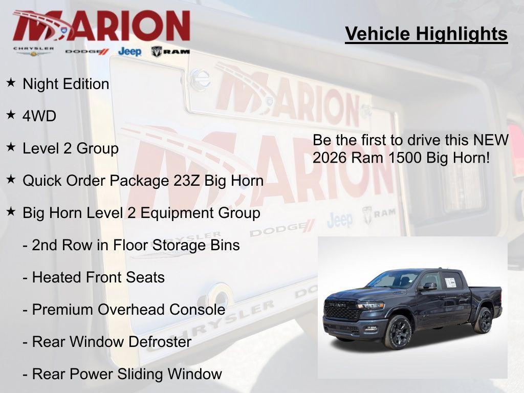 new 2026 Ram 1500 car, priced at $50,894