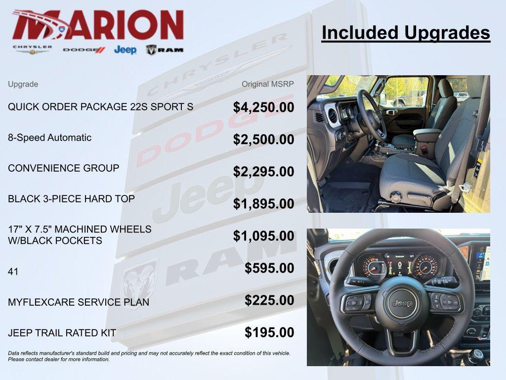 new 2026 Jeep Wrangler car, priced at $41,324