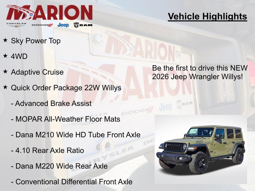 new 2026 Jeep Wrangler car, priced at $47,594