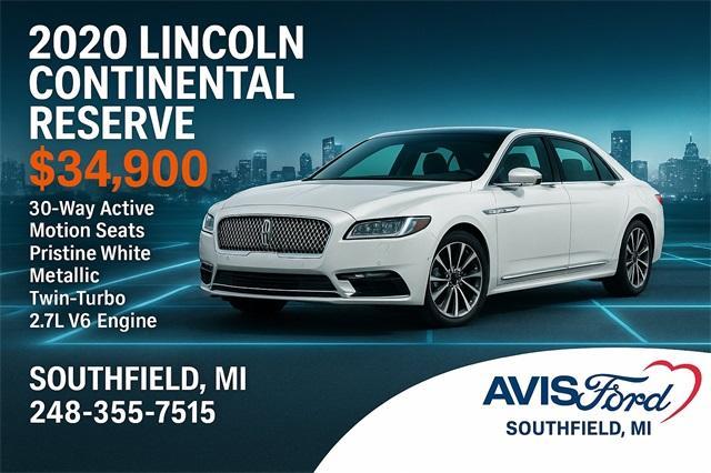 used 2020 Lincoln Continental car, priced at $33,900