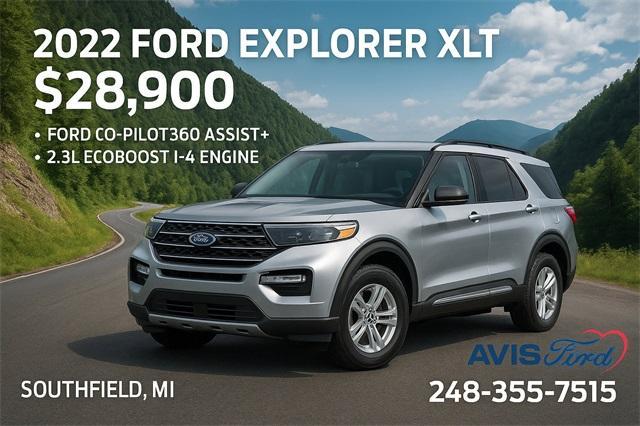 used 2022 Ford Explorer car, priced at $28,900