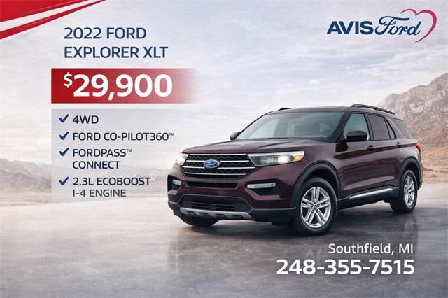 used 2022 Ford Explorer car, priced at $29,900