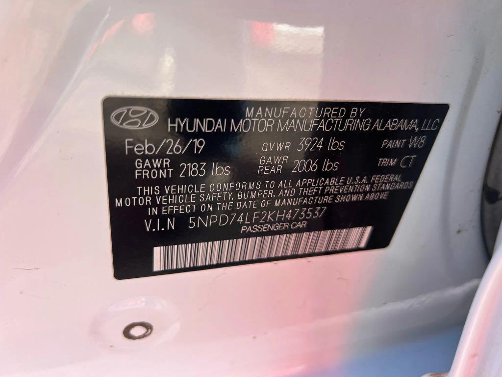 used 2019 Hyundai Elantra car, priced at $9,995