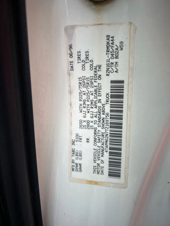 used 1996 Toyota Tacoma car, priced at $19,990