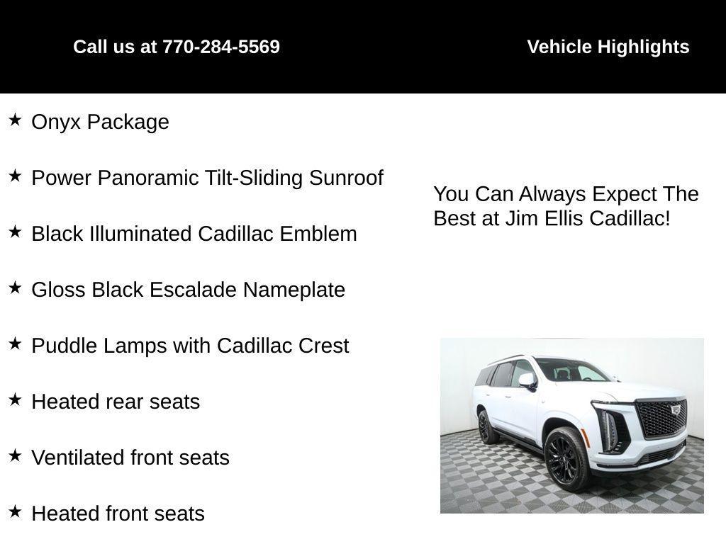 used 2026 Cadillac Escalade car, priced at $121,088