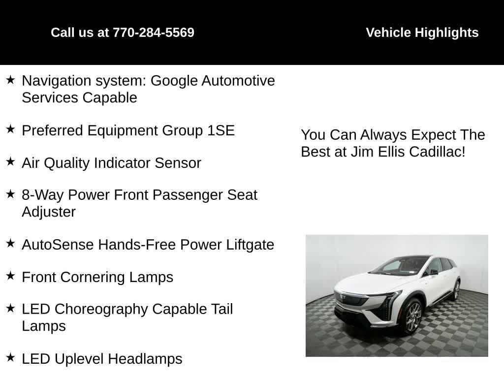 used 2025 Cadillac OPTIQ car, priced at $44,963