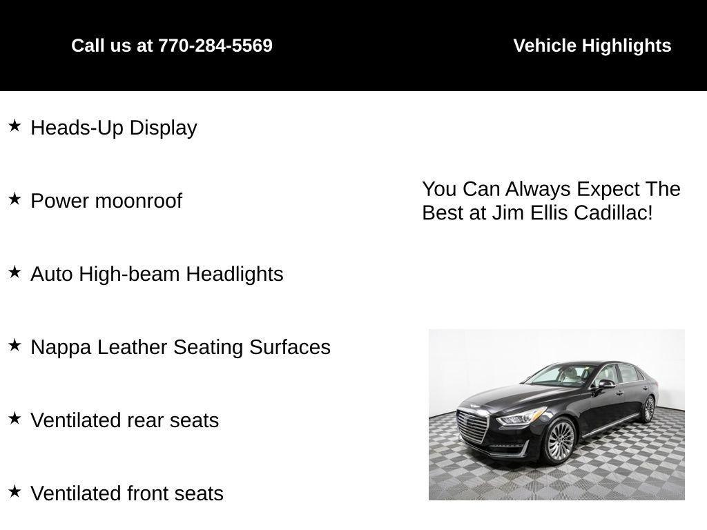 used 2018 Genesis G90 car, priced at $27,000