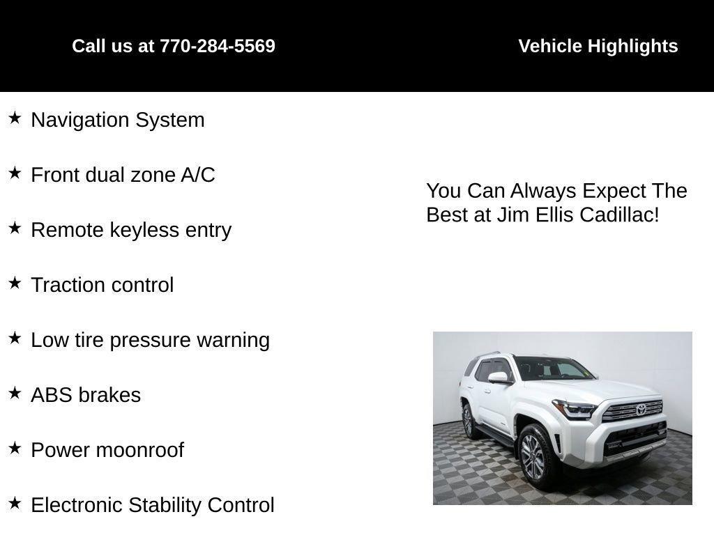used 2025 Toyota 4Runner car, priced at $63,000