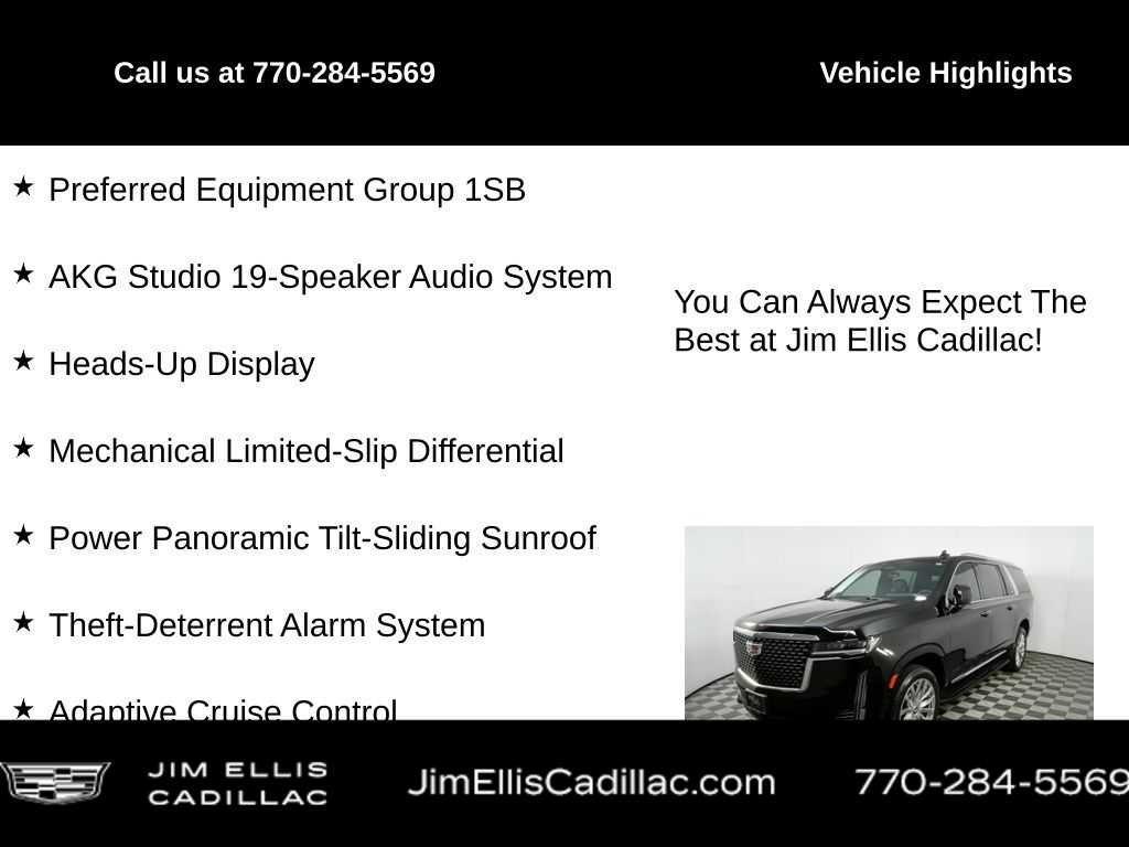 used 2024 Cadillac Escalade ESV car, priced at $74,677