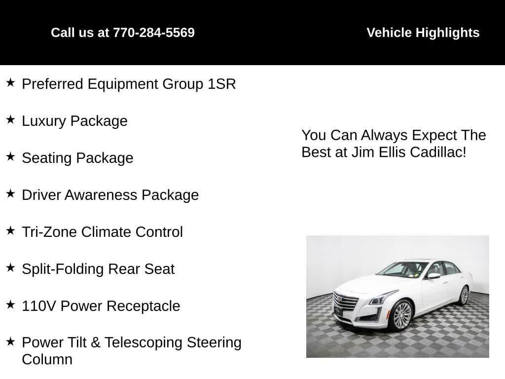 used 2017 Cadillac CTS car, priced at $16,835