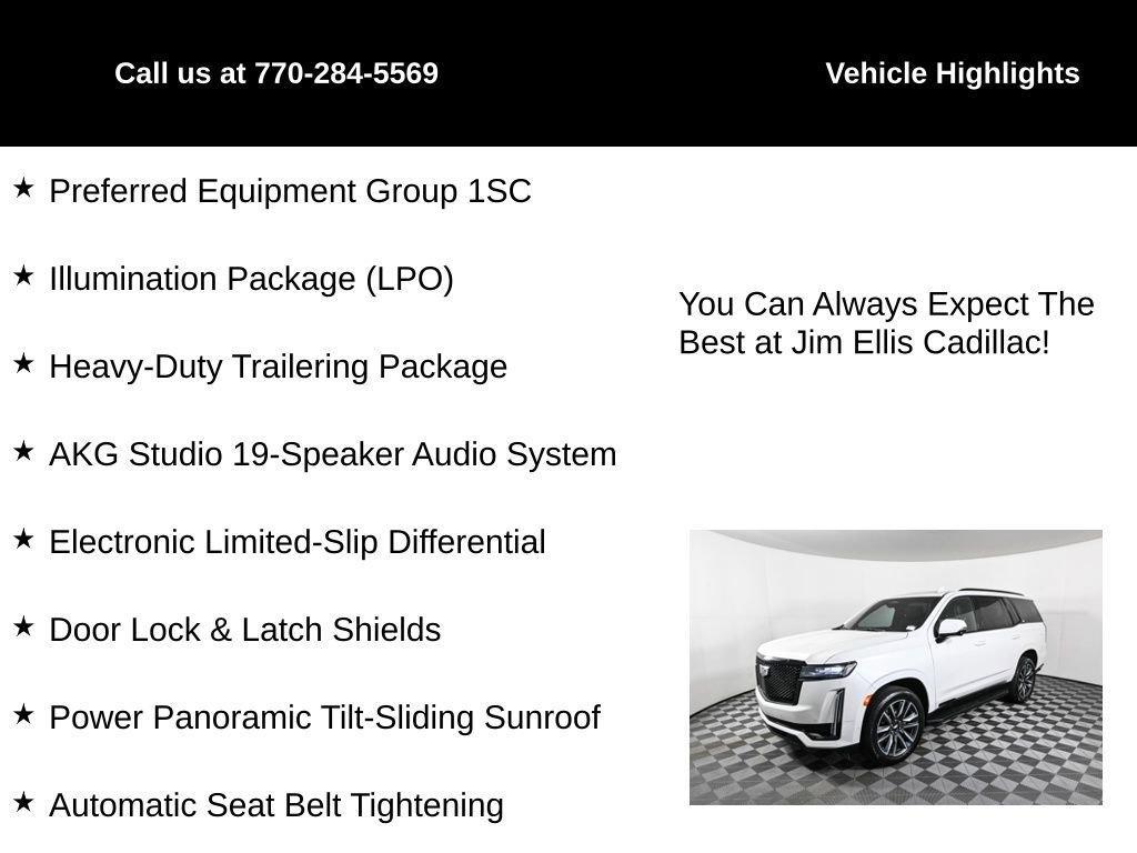 used 2022 Cadillac Escalade car, priced at $65,928