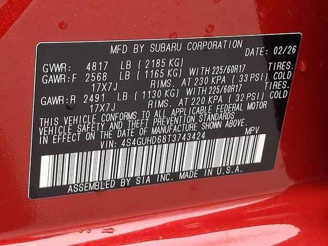 new 2026 Subaru Crosstrek car, priced at $30,531